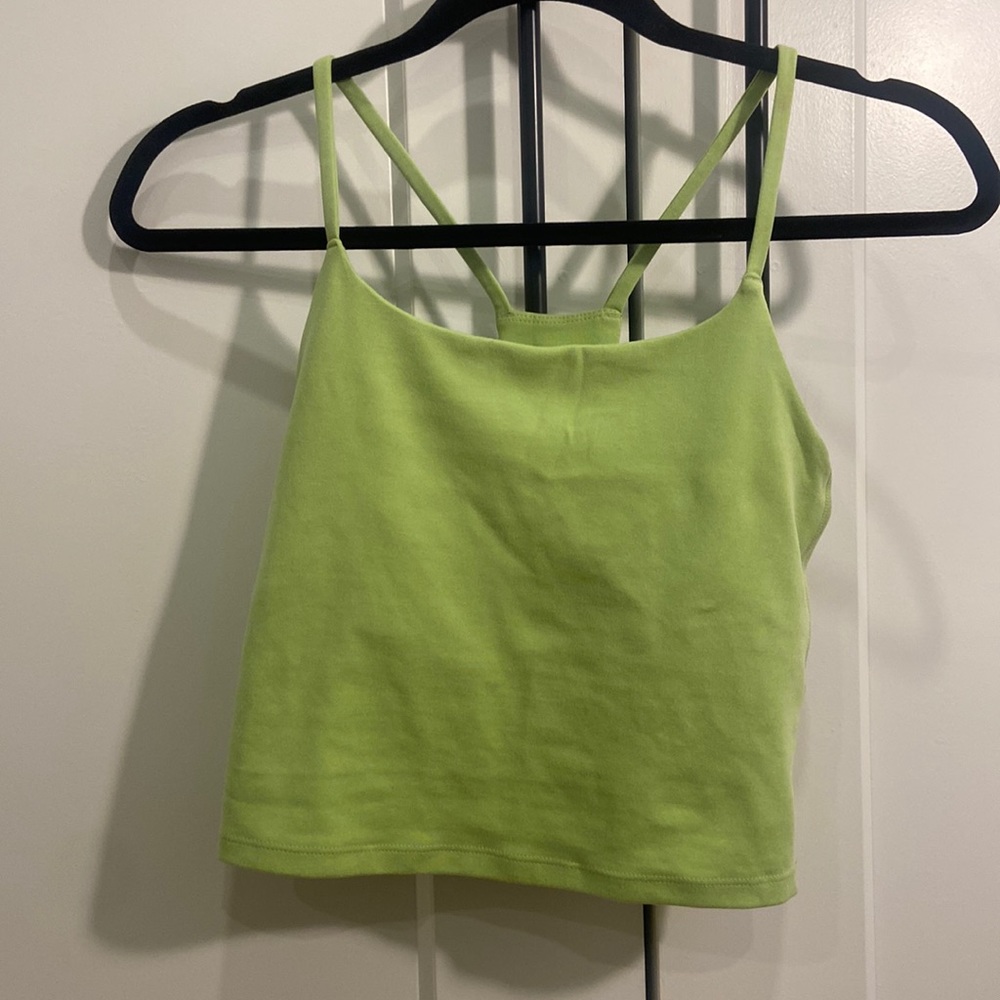 Girlfriend collective Willa tank lime sz S